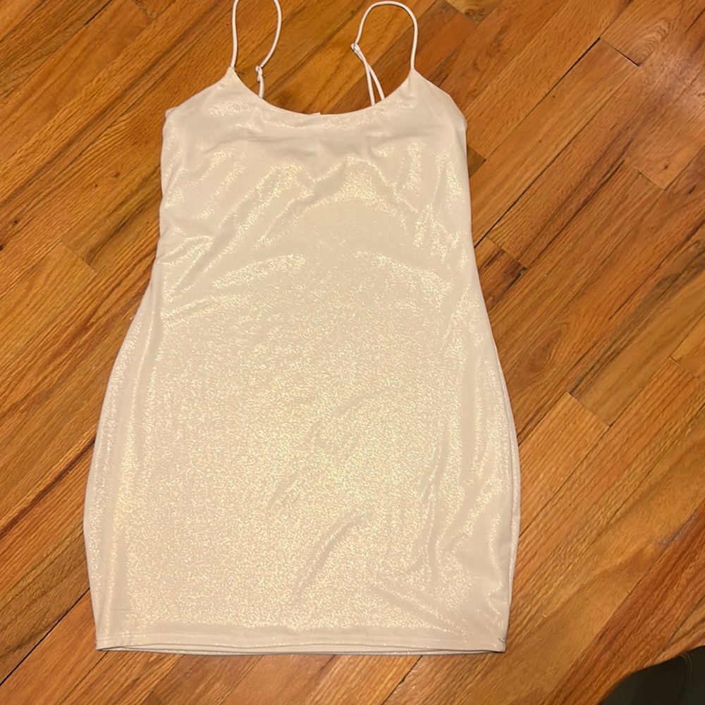 lucy in the sky white sparkling dress